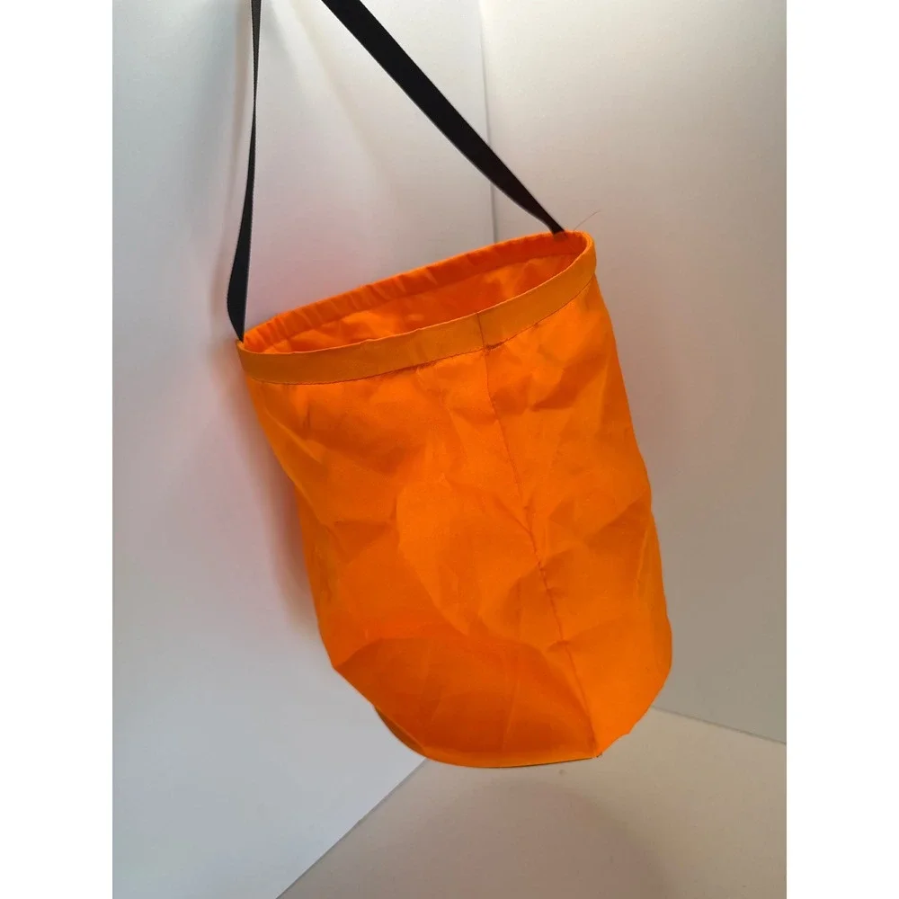 Orange Light Up LED Halloween Pumpkin Trick or Treat Bag Jack-O-Lantern Bucket